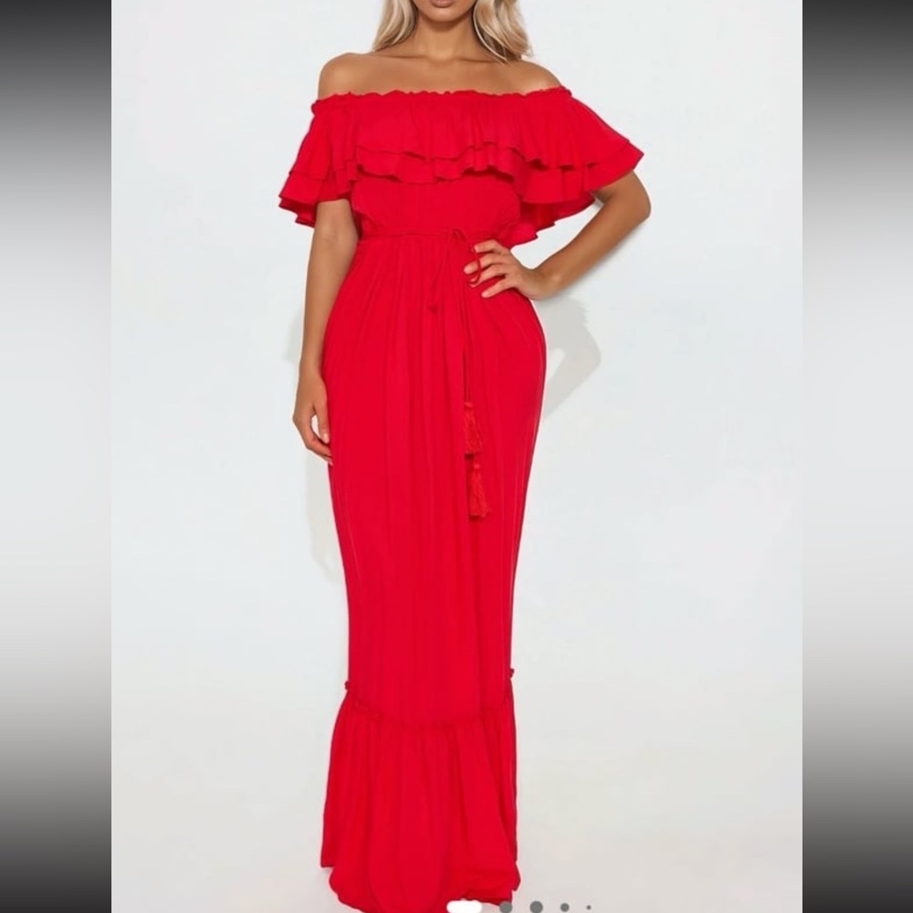 NWT Fashion Nova Caribbean Queen Maxi sz L